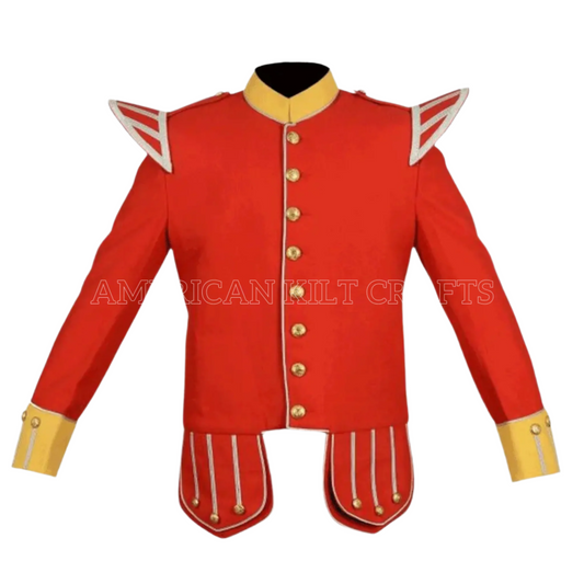 Custom Made Military Doublet Pipe Band Jacket - Emphasizing the Unique Style
