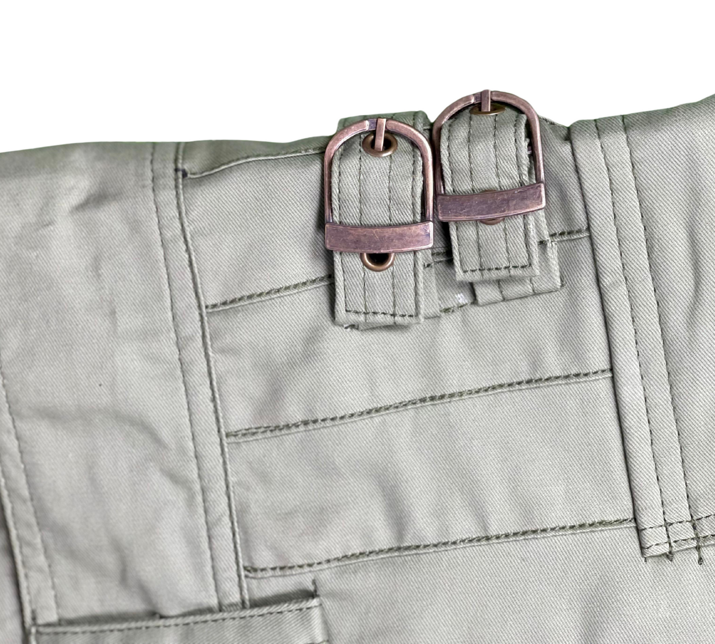 Men's Modern Khaki Cargo Kilt | Utility Kilt with Pockets & Buckle Straps