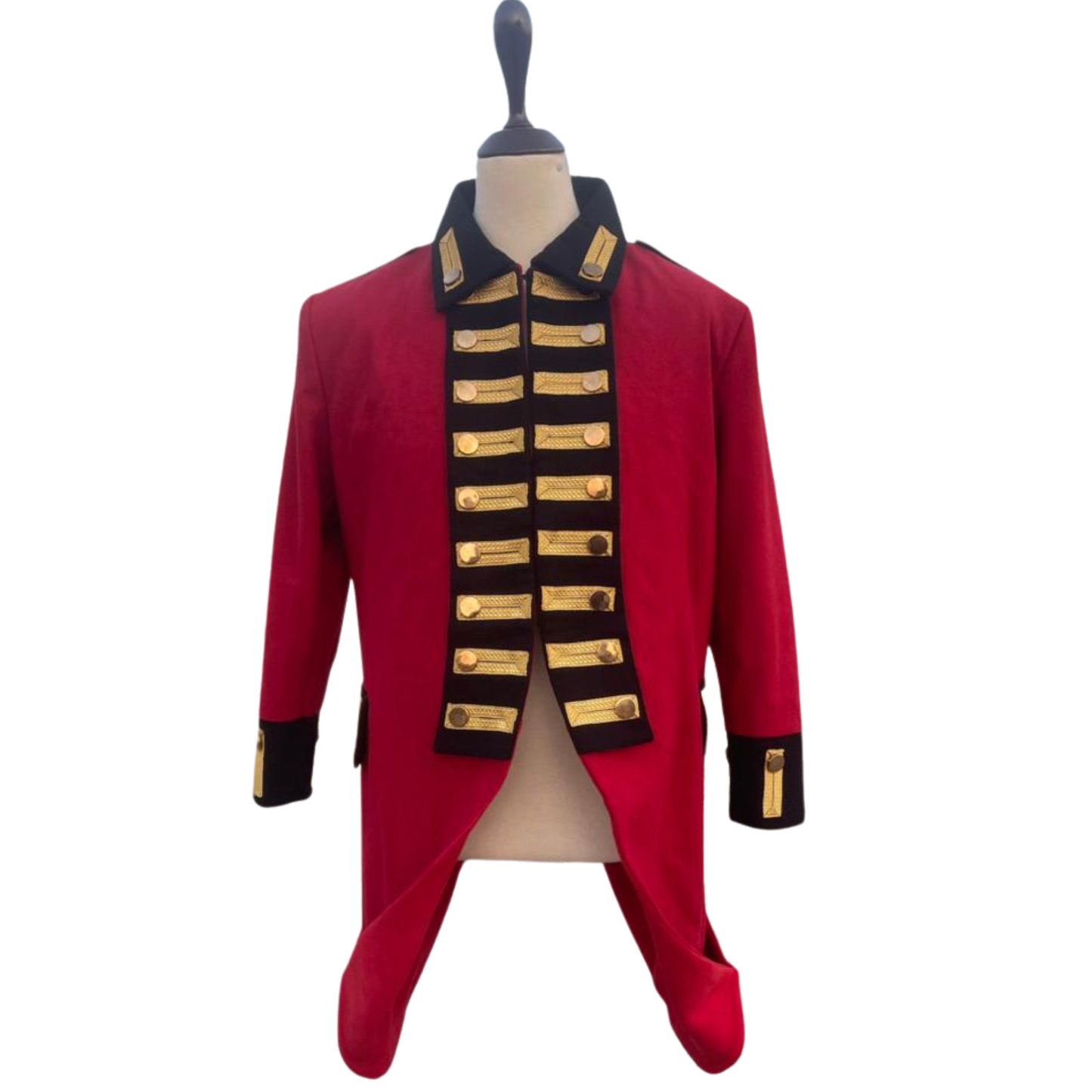 1789 Royal British Redcoat Tailcoat — Men’s Lancer Officer Jacket | Screen-Worn British Soldier Uniform | Historical Reenactment & Costume