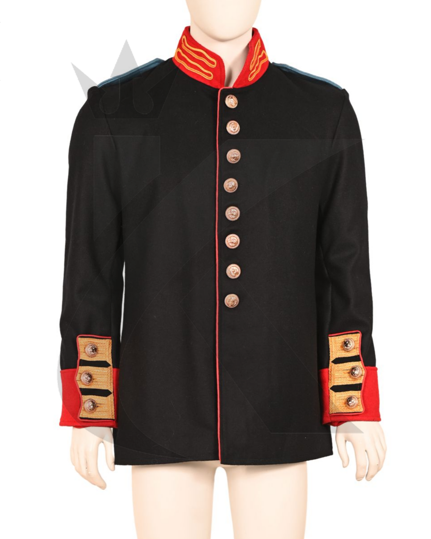 AMERICAN KILT CRAFTS Men’s Black Royal British War Jacket – Anglo Zulu Civil War Jacket