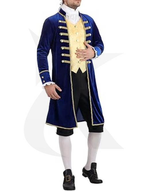 Adult Aristocrat Nobleman Halloween Costume for Men | Decadent Blue-Blooded Victorian Renaissance Outfit
