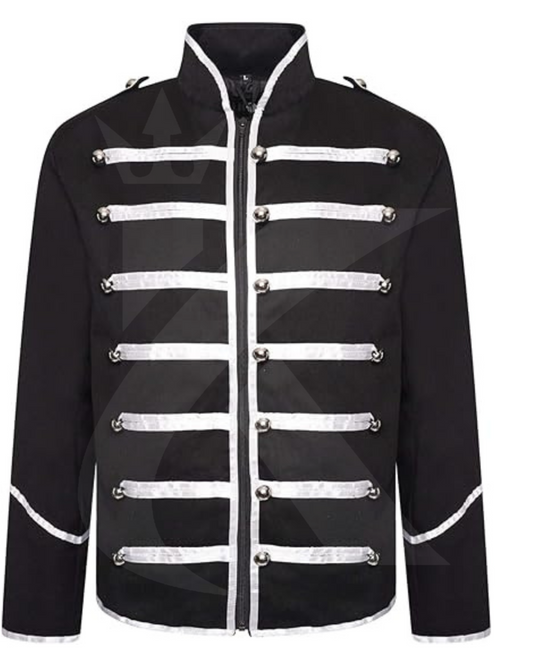 Men’s Military Parade Jacket – Gothic Steampunk Band Leader Coat