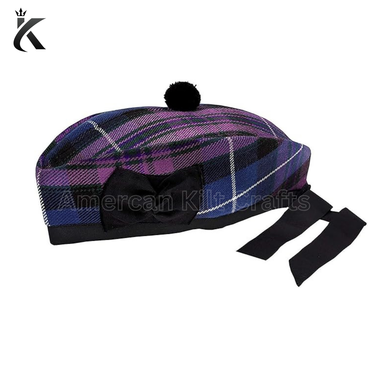 Custom Embroidered Glengarry Hats – High-Quality Wool, Tartan Choices, and Unique Details for an Elegant Finish
