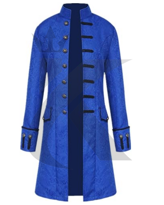 Men's Vintage Gothic Victorian Steampunk Tailcoat Jacket Frock Coat Uniform Halloween Costume