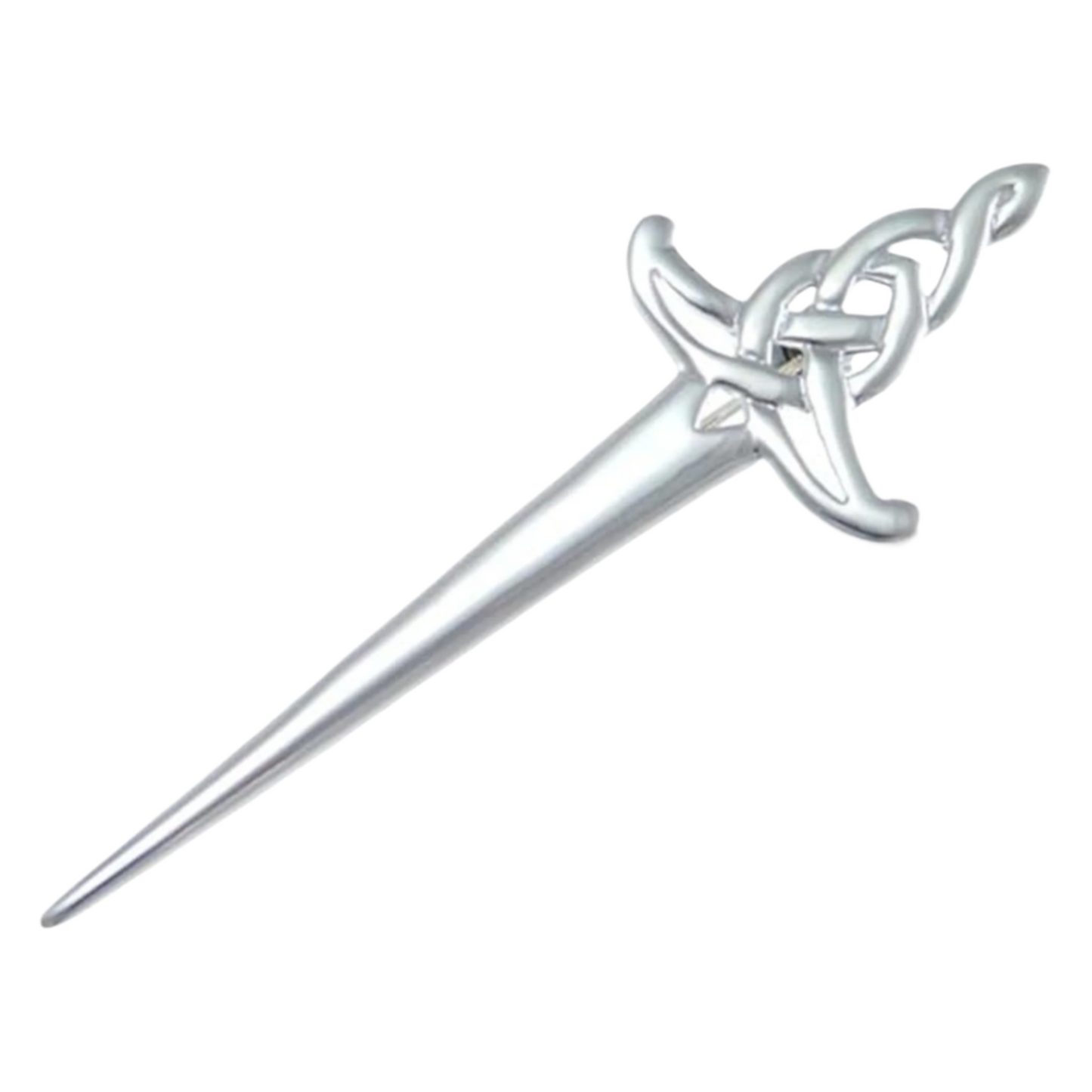 Silver Scottish Celtic Sword Kilt Pin