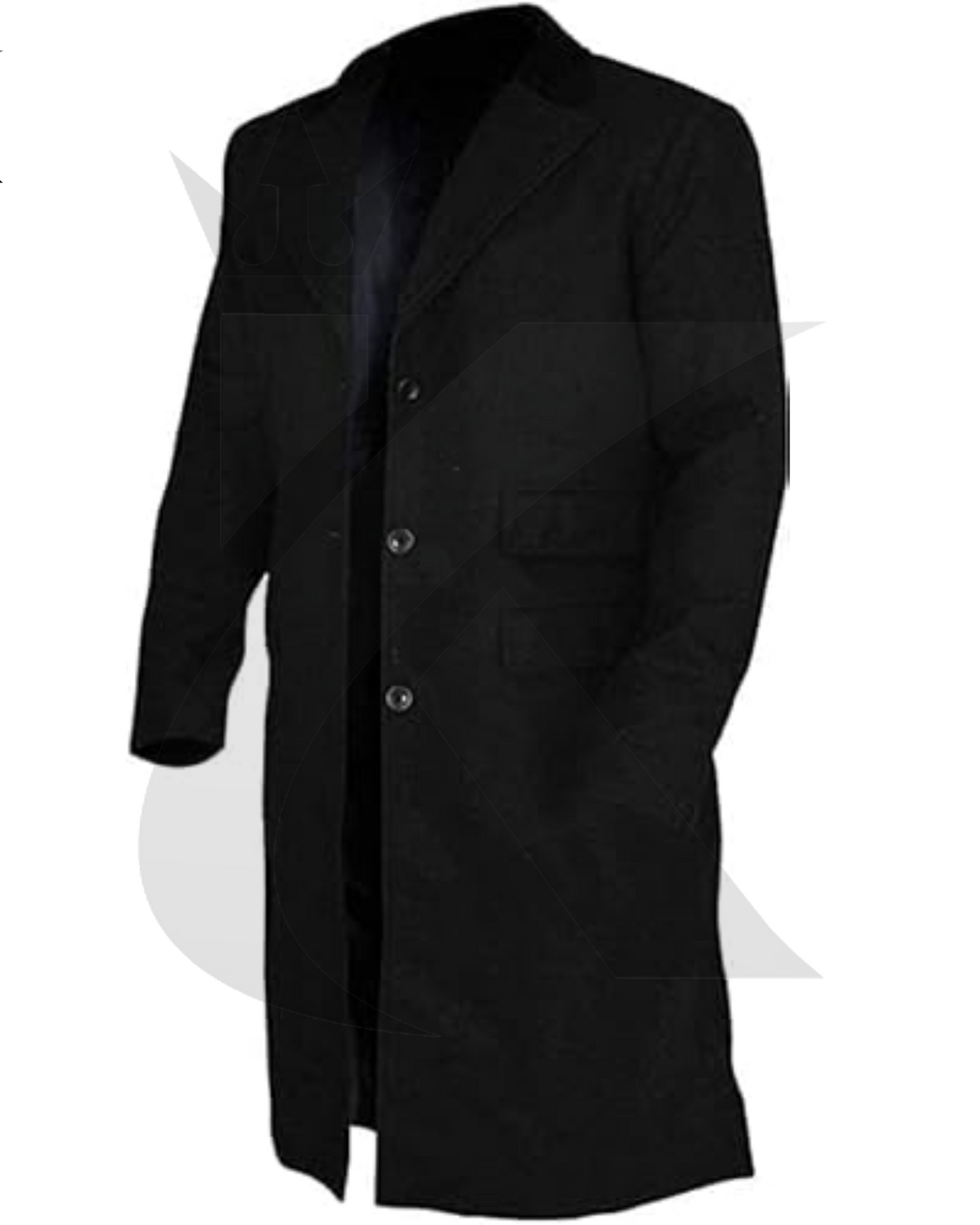 Men's New Black Peaky Blinders Coat - Woolen Long Trench Winter Coat Jacket