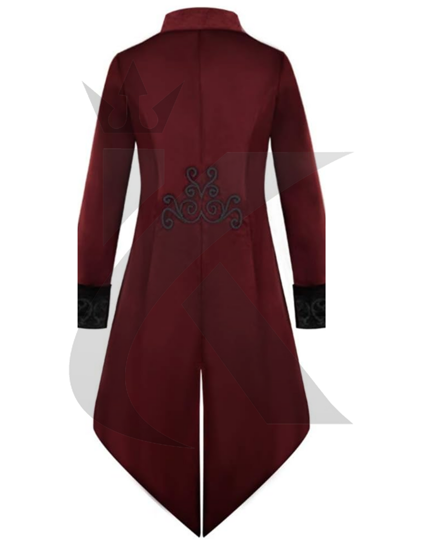 Men's Vintage Gothic Victorian Steampunk Tailcoat Jacket Frock Coat Uniform Halloween Costume