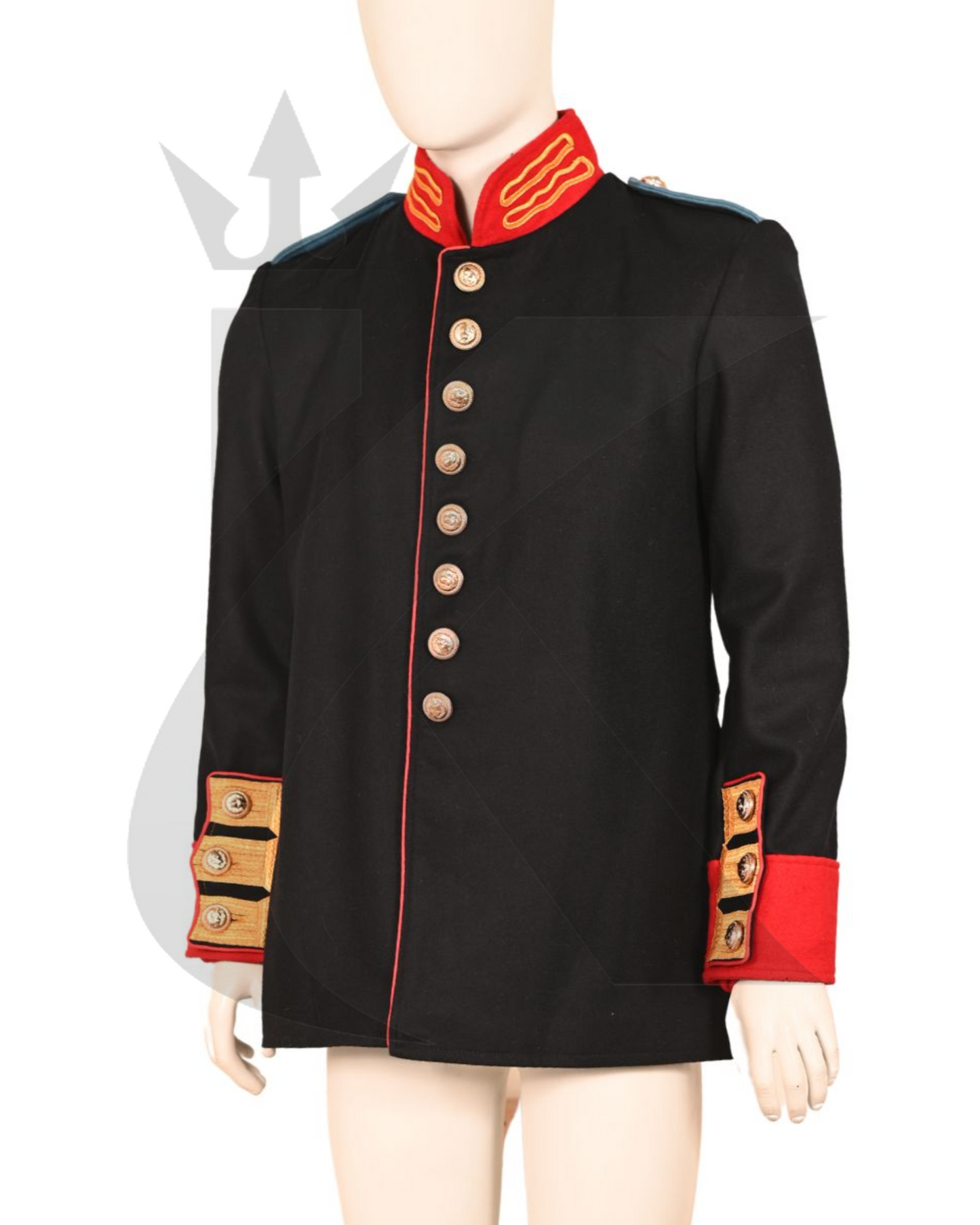 AMERICAN KILT CRAFTS Men’s Black Royal British War Jacket – Anglo Zulu Civil War Jacket