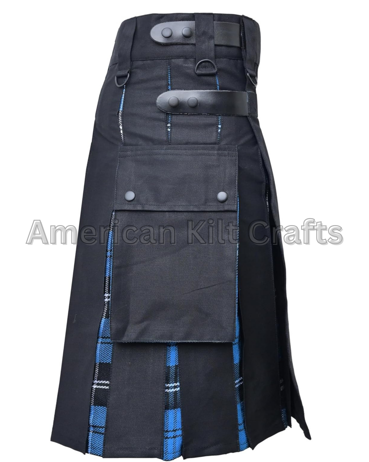 Custom Ramsey Blue Hybrid Kilt – Made for Comfort & Style