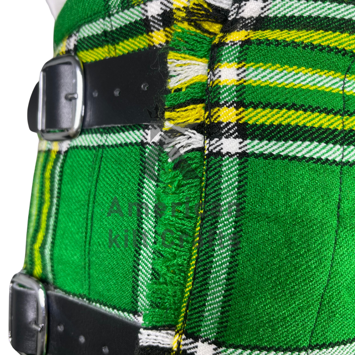 Irish National Tartan Kilt | Traditional Green Scottish Highland Kilt for Men | Celtic & Irish Heritage Kilt with Pleats