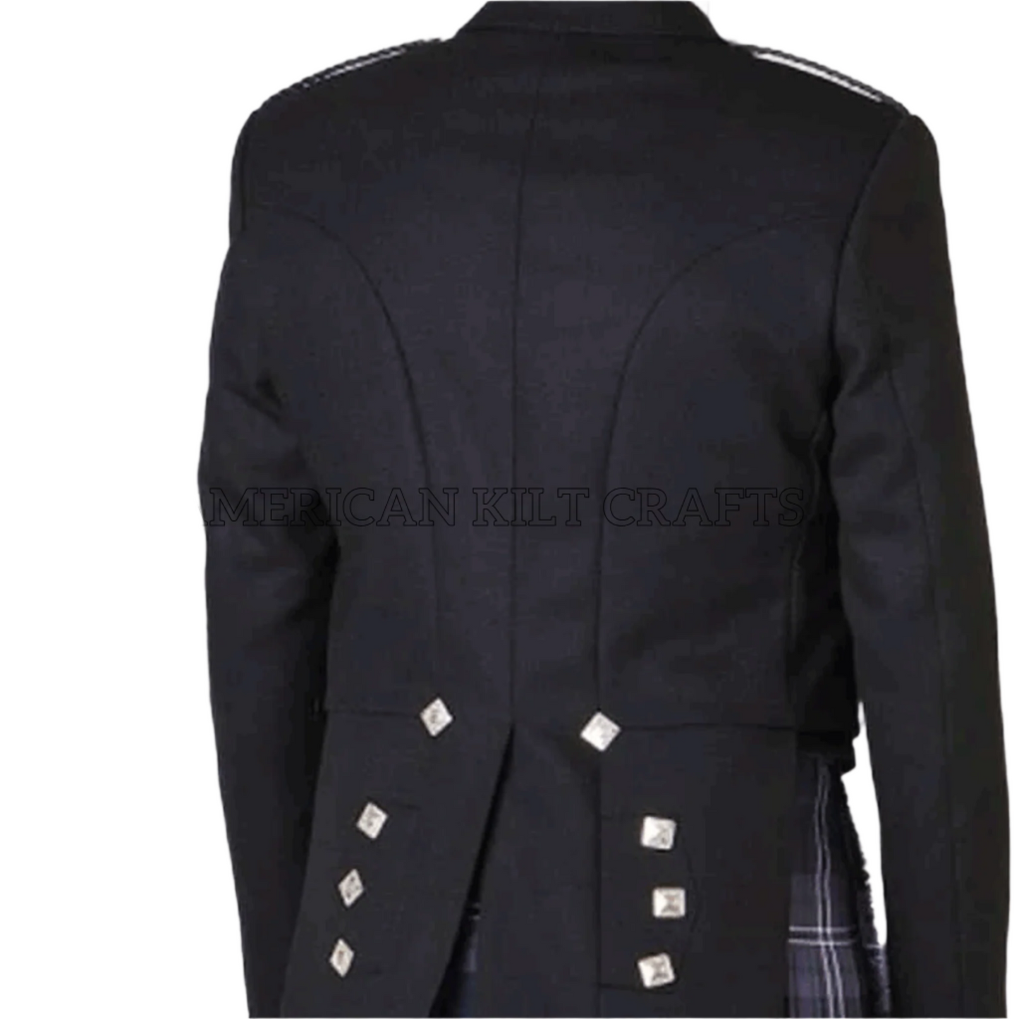 Prince Charlie jacket with Five Button Waistcoat - American Kilt Crafts