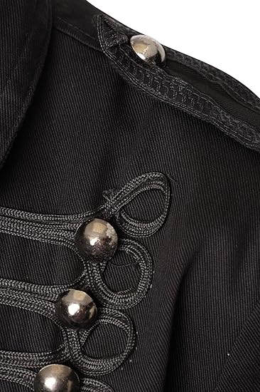 Men’s Military Parade Jacket – Gothic Steampunk Hussar Band Coat