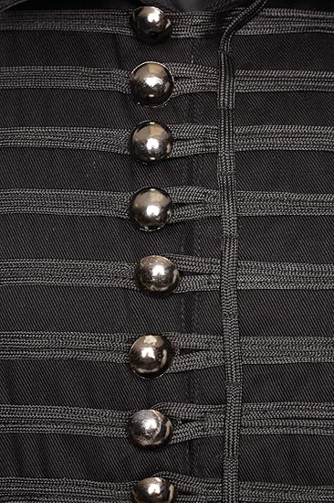 Men’s Military Parade Jacket – Gothic Steampunk Hussar Band Coat