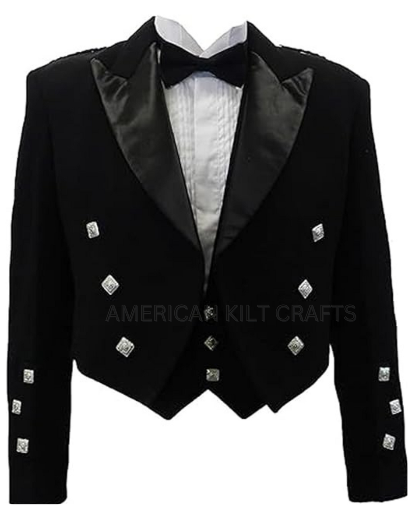 Premium Prince Charlie Jacket & Vest, Formal Scottish Kilt Jacket for Men