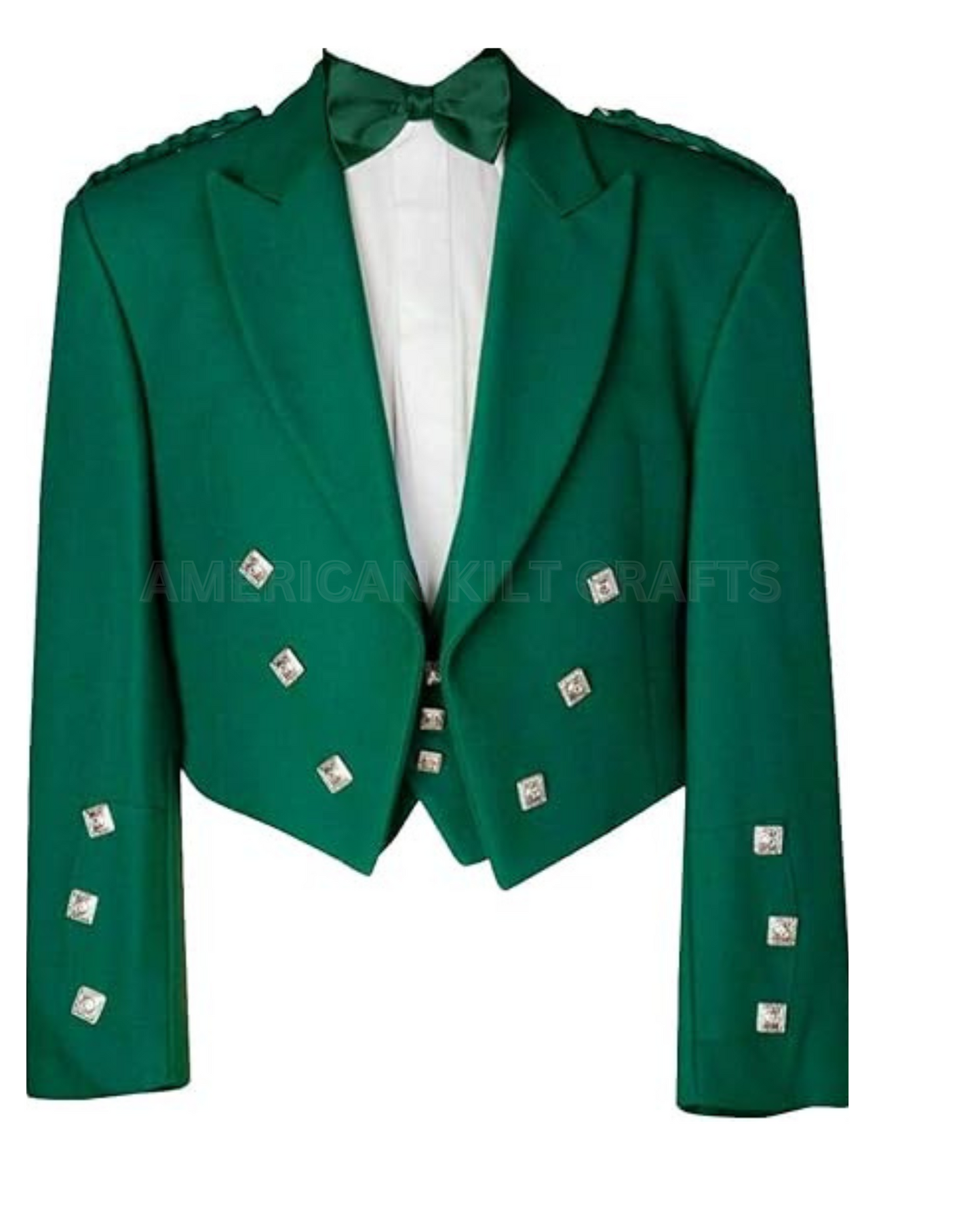 Premium Prince Charlie Jacket With Waistcoat Green Color High Quality Jacket