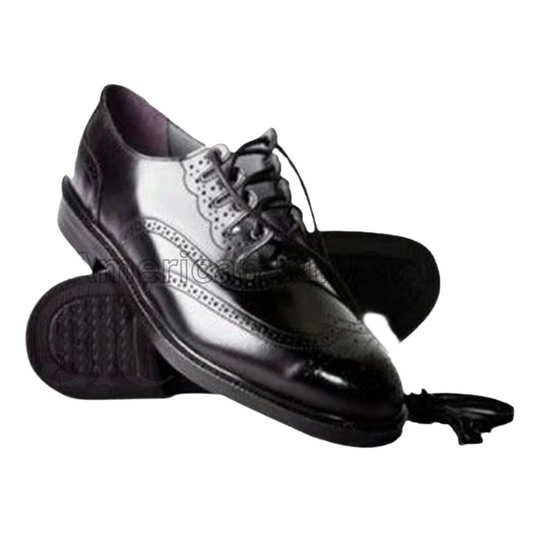 Premium Scottish Black Leather Kilt Shoes - Traditional Footwear for Kilt Outfits