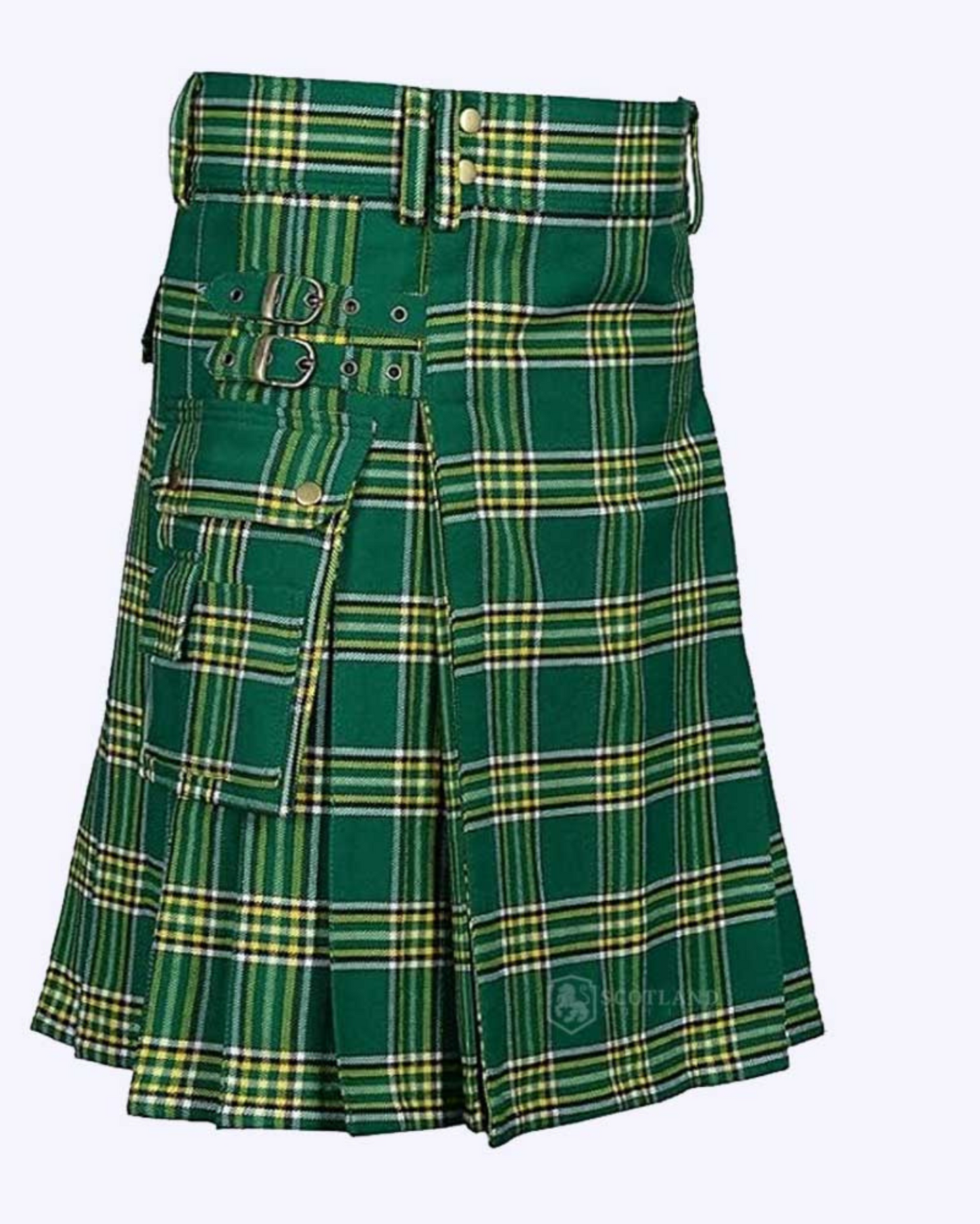 Traditional Scottish Wedding 5 Yard Utility Irish Kilt For Men - Made to Order