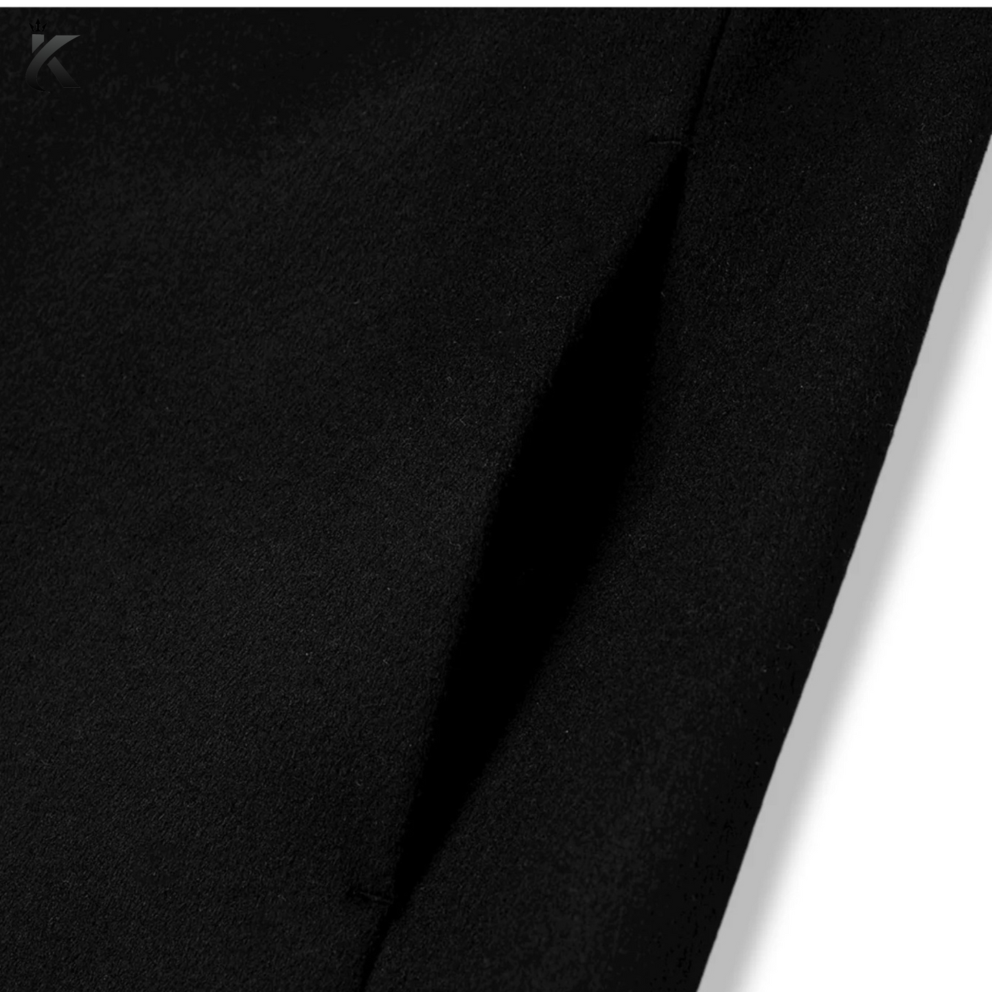 Men's Chesterfield Long Overcoat Wool & Cashmere Warm Winter Single Breasted Coat - Ash Beige and Black Trench Coat