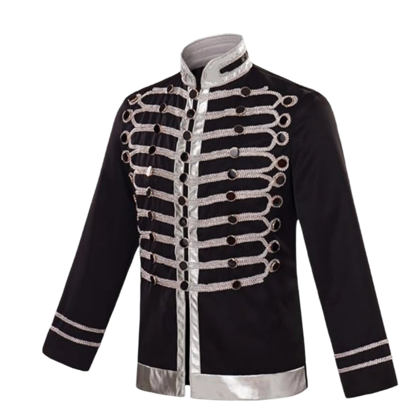 Men's Drummer Parade Jacket Costume Gothic Steampunk Military Blazers - Step into History, One Stitch at a Time