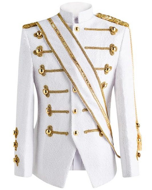 Men’s Drummer Military Jacket, Parade Jacket for Music Festivals