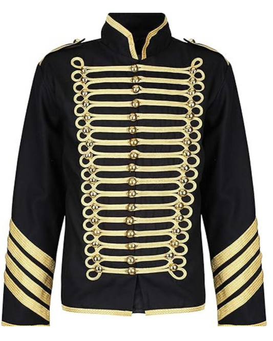 Men's Hussar Parade Steampunk Gothic Jacket - The Epitome of Hussar Grandeur