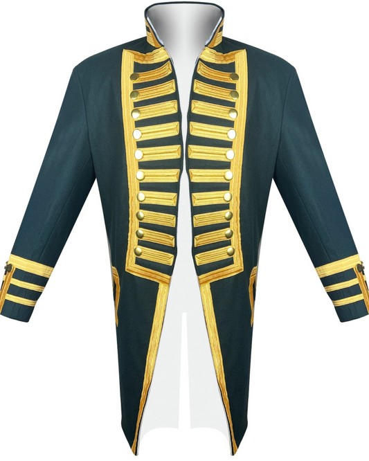 Men's New Premium 1787-1792 wool Tailcoat Evolution Fashion 18th century Tailcoat