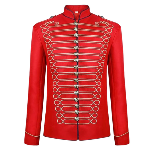 Men's Marching Band Drummer Military Jacket Parade Gothic Outerwear - Honor and Duty