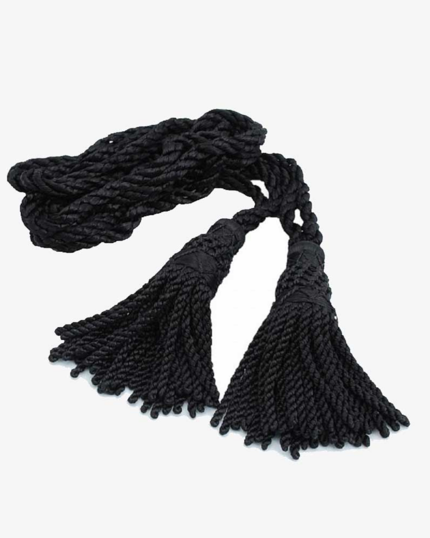 Premium Quality Black Silk Bagpipe Cords - Luxury Bagpipe Cords