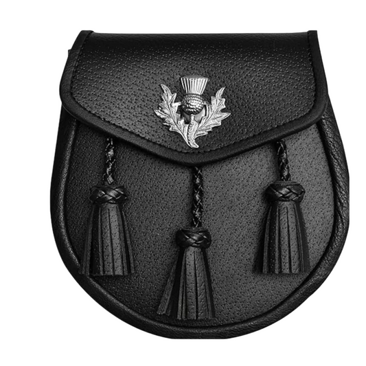Scottish Kilt Semi Dress Real leather Sporran - The Functional Fashion Statement