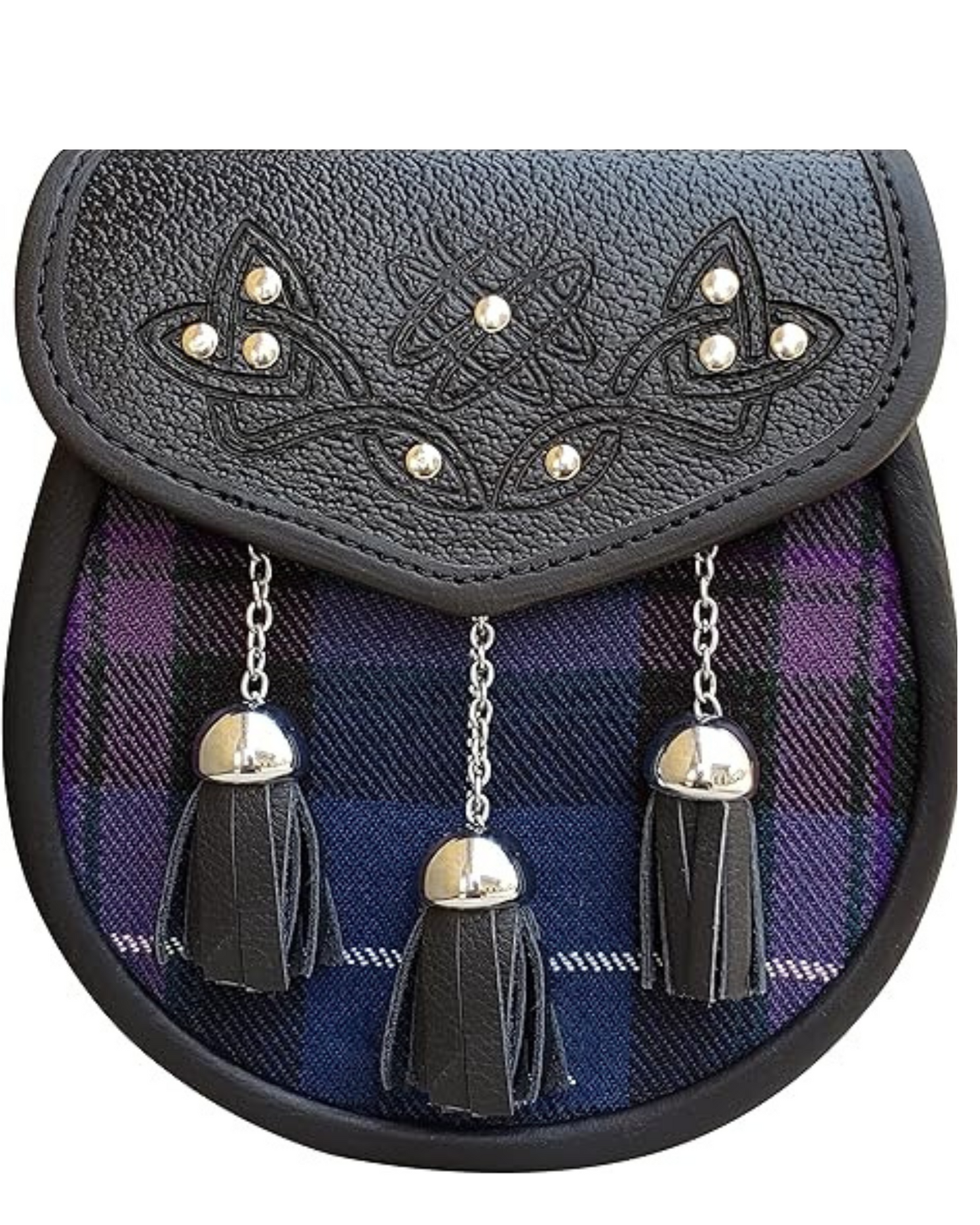 Premium Leather Quality Traditional Scottish Tartan Sporran - The Perfect Blend of Tradition and Style