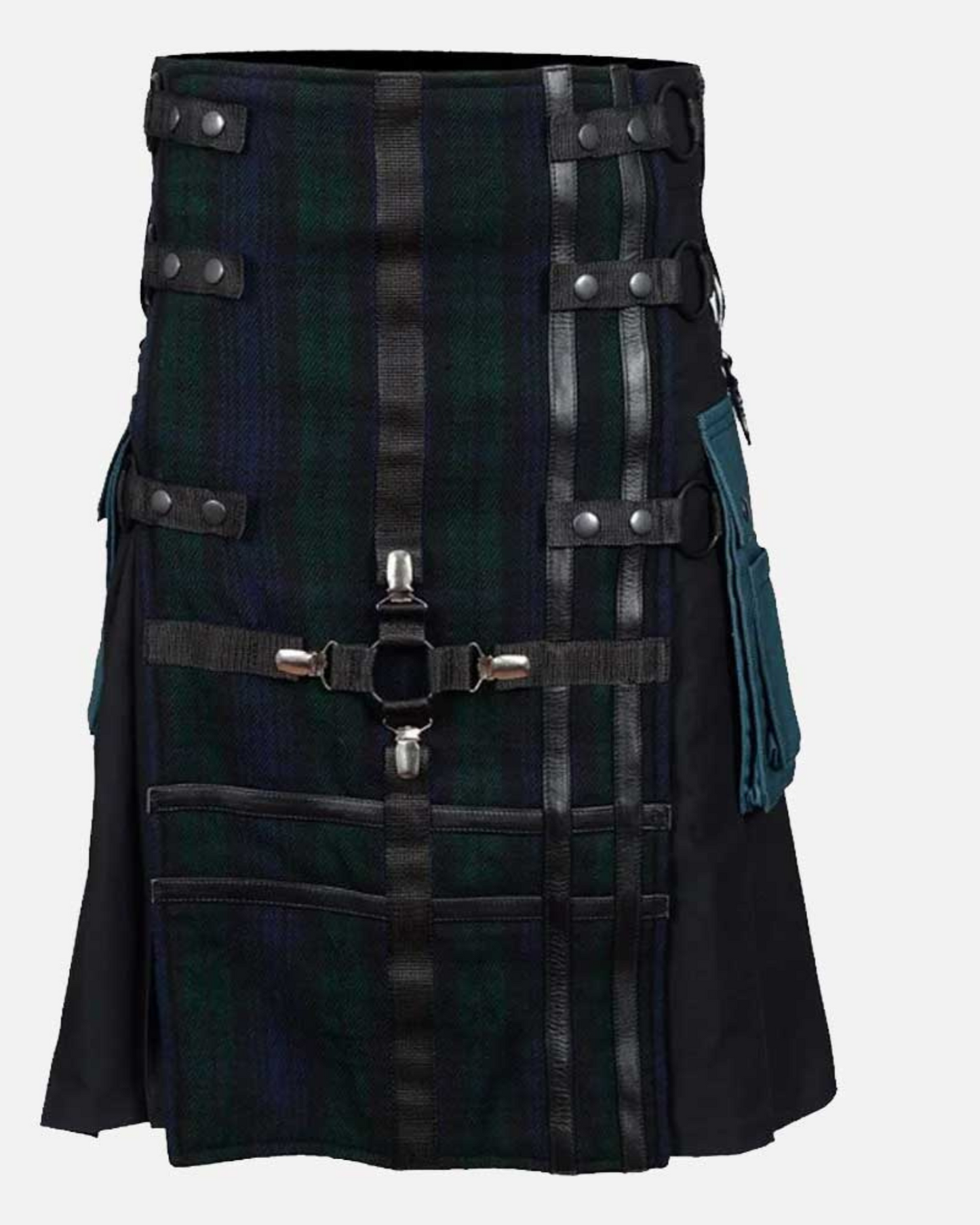 Premium Scottish Black Watch Hybrid Tartan Kilt - A Vibrant Twist on Tradition
