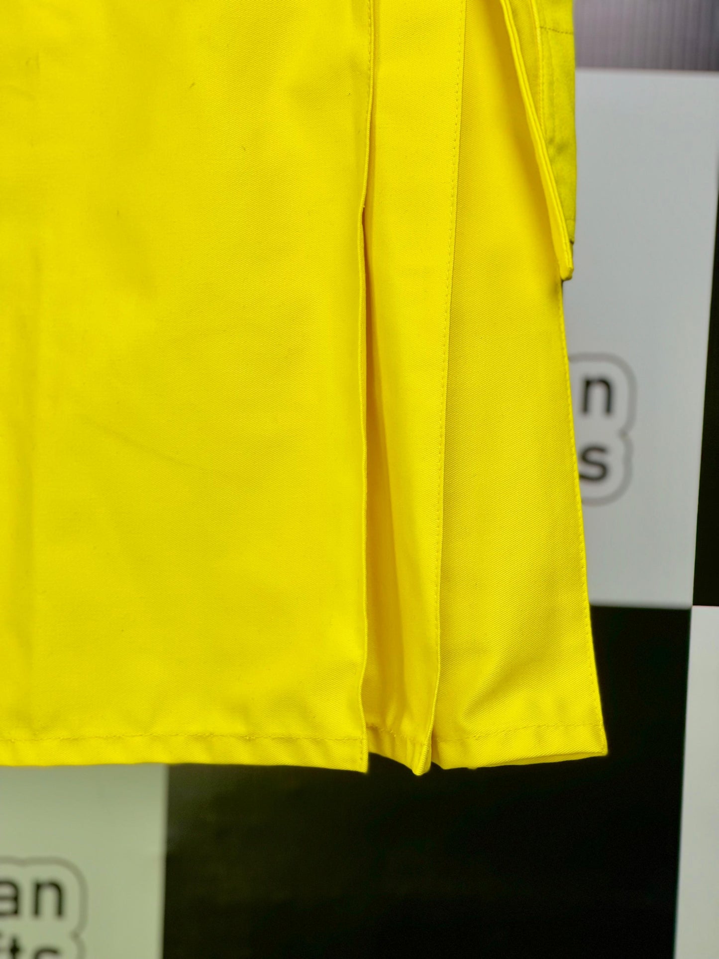 Men's Bright Yellow Utility Kilt with Cargo Pockets | Modern Scottish Kilt for Festivals & Events