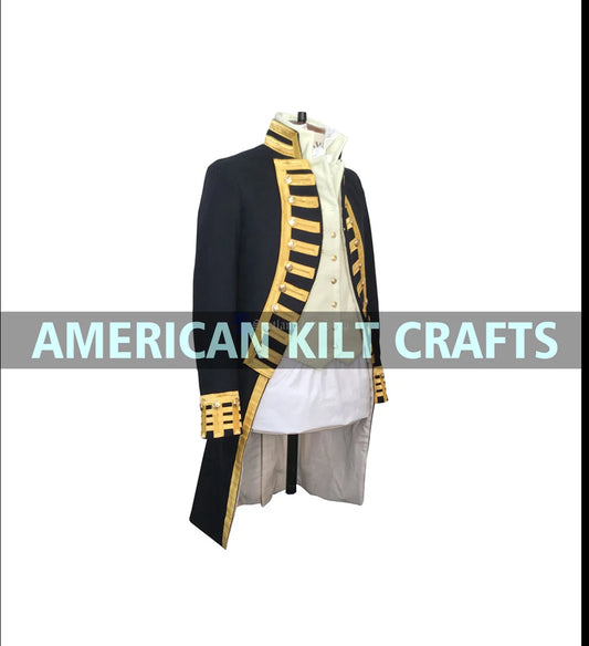 British Civil War Jacket | Gothic Steampunk Tailcoat | Military Drummer Doublets – Timeless Style with Historical Elegance