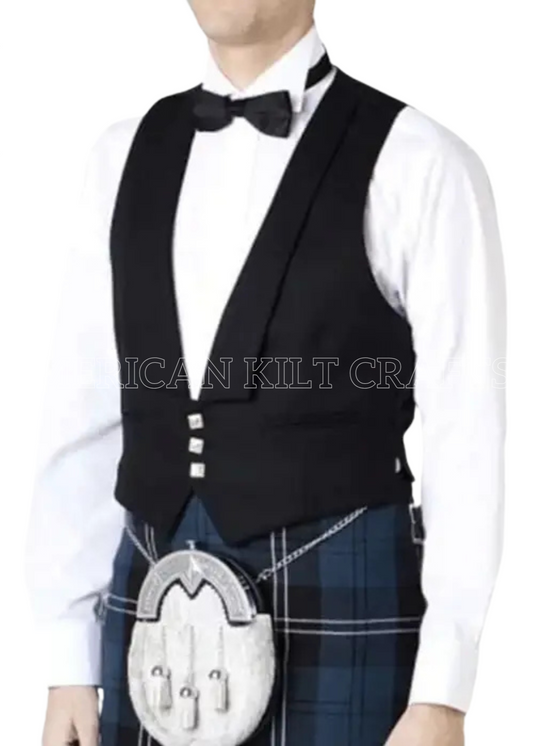 Prince Charlie Three Button Vest - A Statement Piece for the Discerning Gentleman