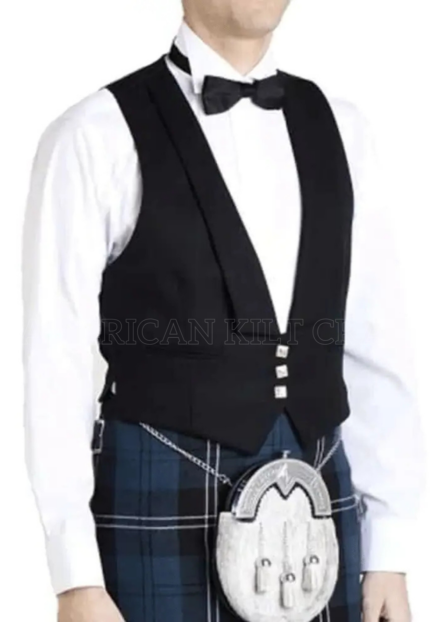 Prince Charlie Three Button Vest - A Statement Piece for the Discerning Gentleman