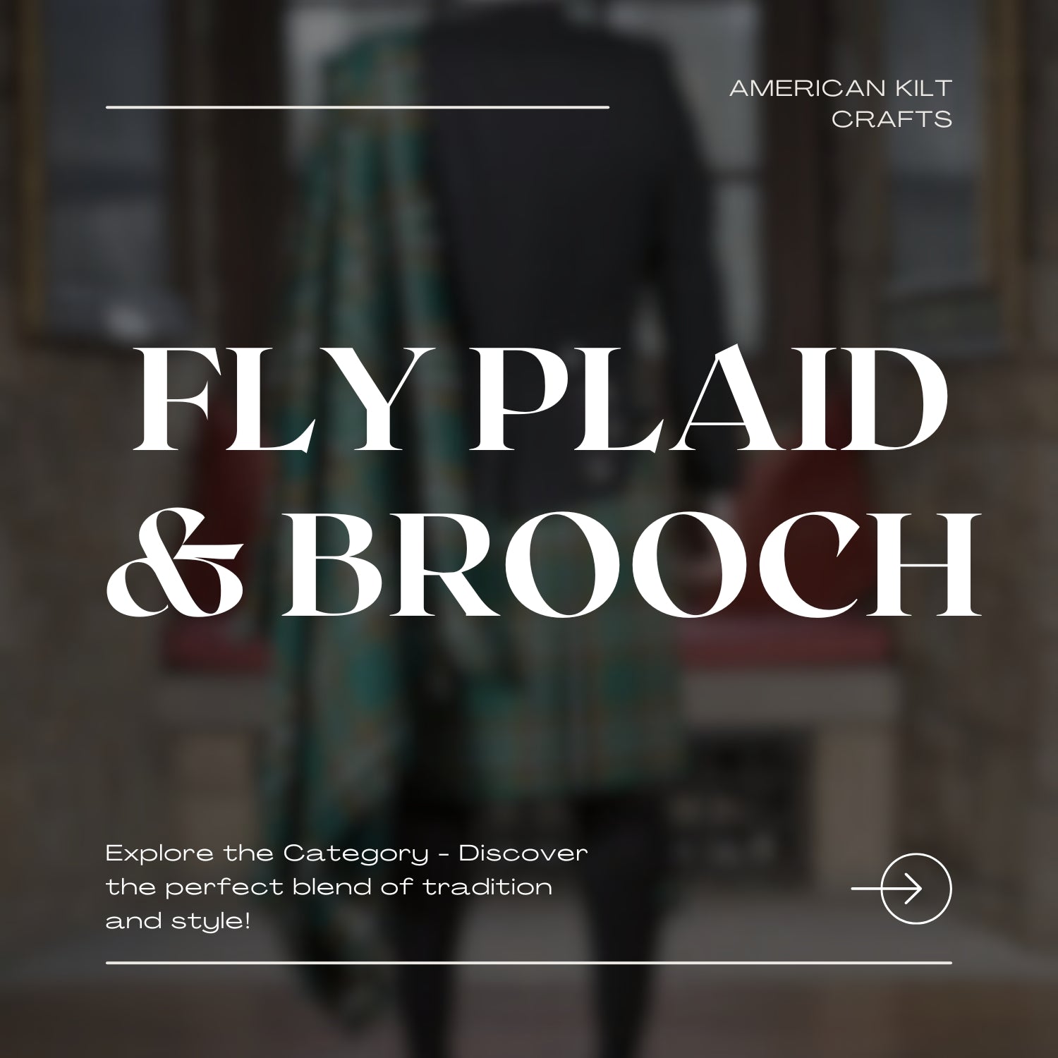 Fly Plaid Brooch