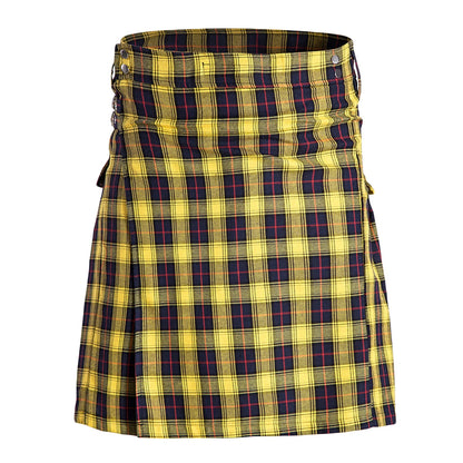 Premium Scottish Men's Traditional Highland Tartan Kilt Modern Utility Kilt - Made to order