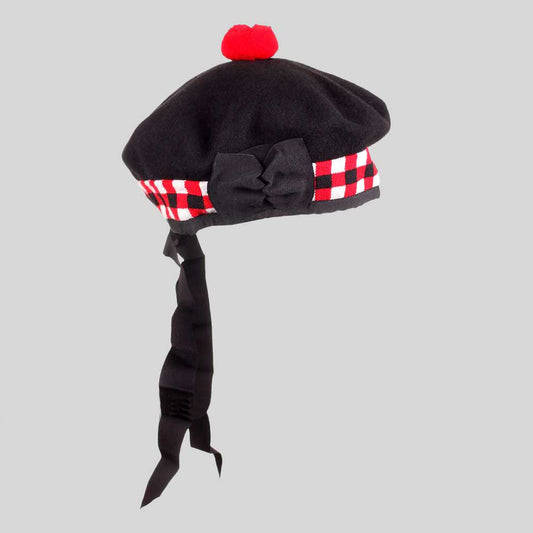 Premium Quality Scottish Balmoral Bonnet Cap - Traditional Highland Headwear for Kilt Outfits