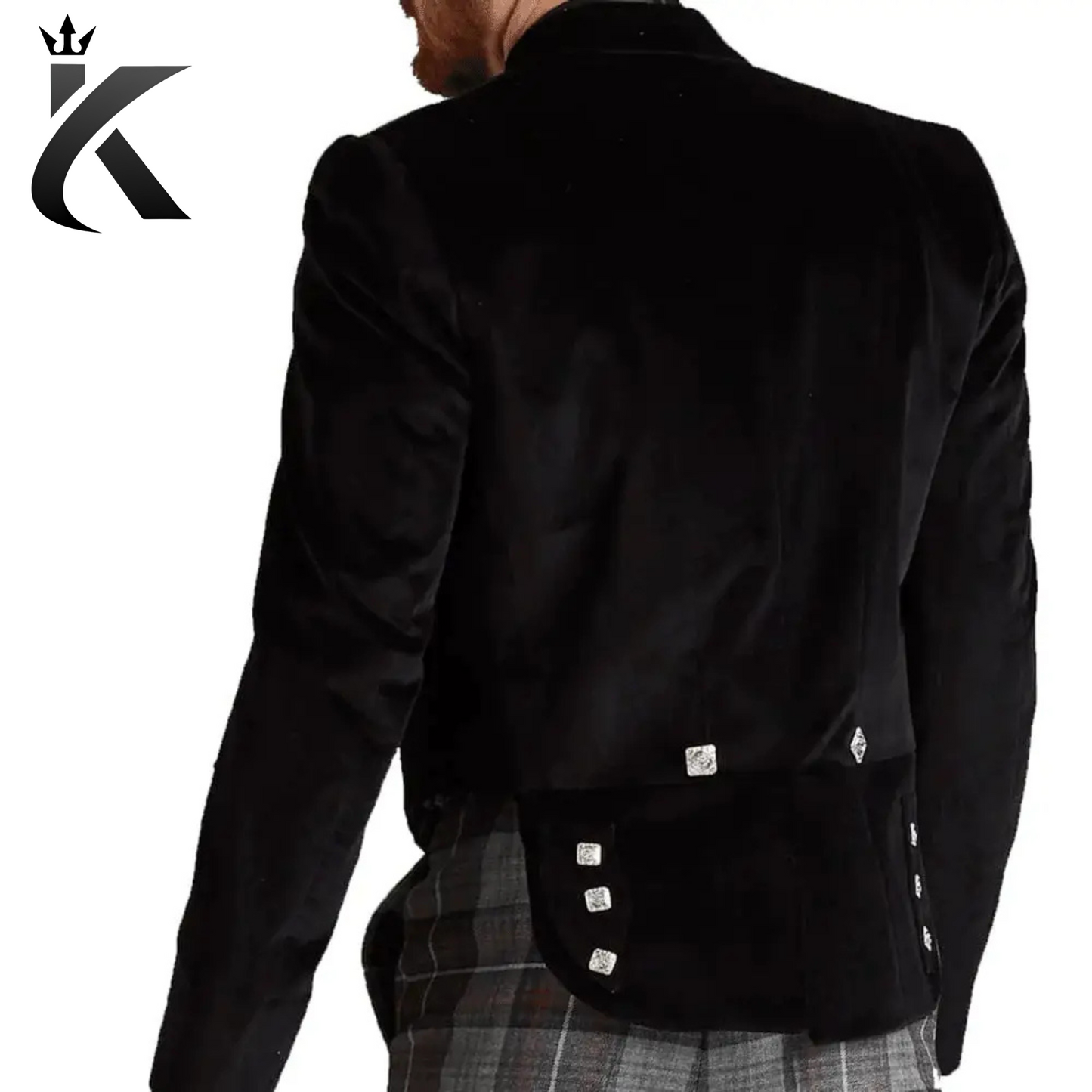 Traditional Black Velvet Prince Charlie Jacket Time-Honored Tradition