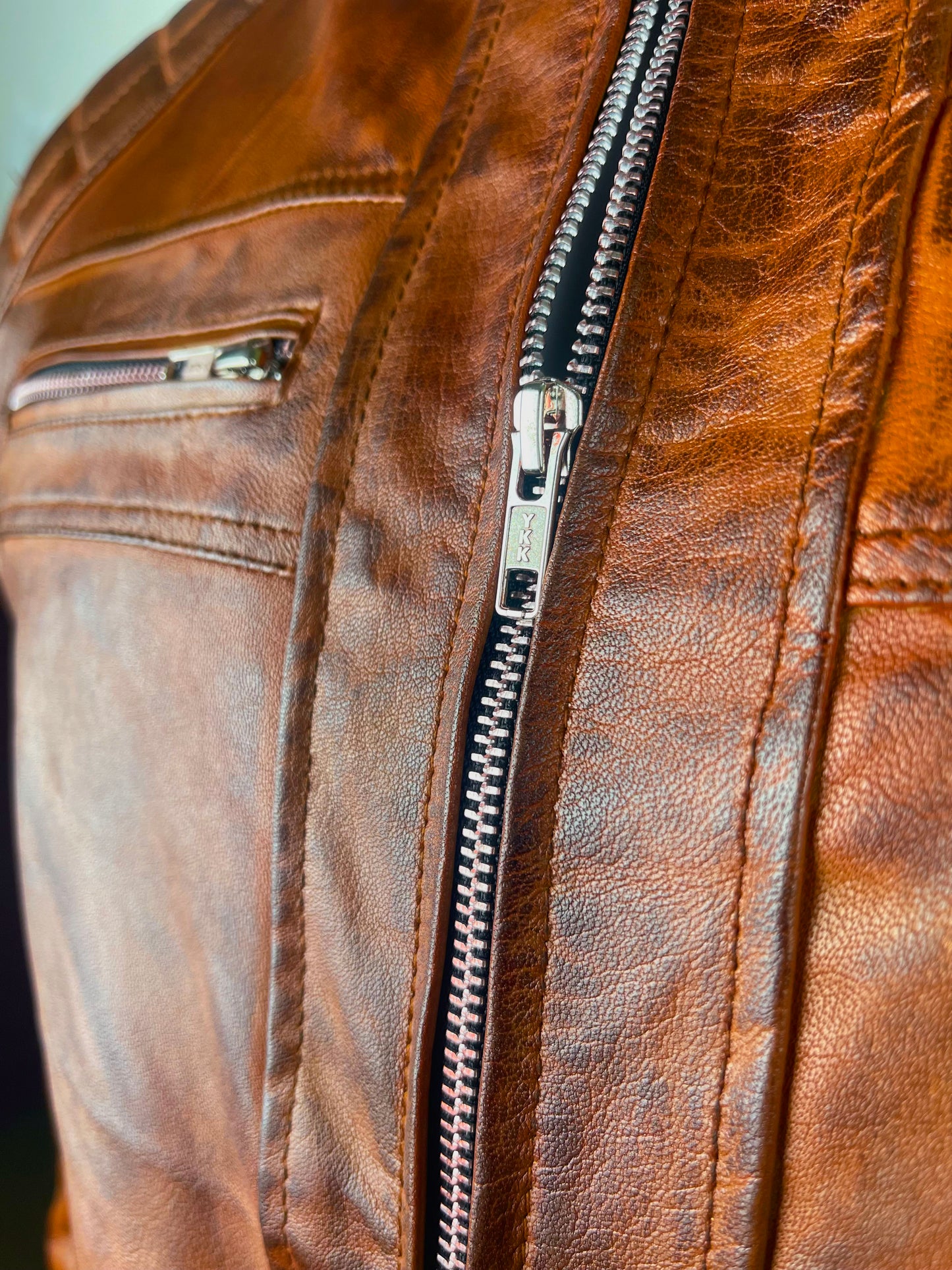 Handmade Mens Leather Jacket - Leather, never weather