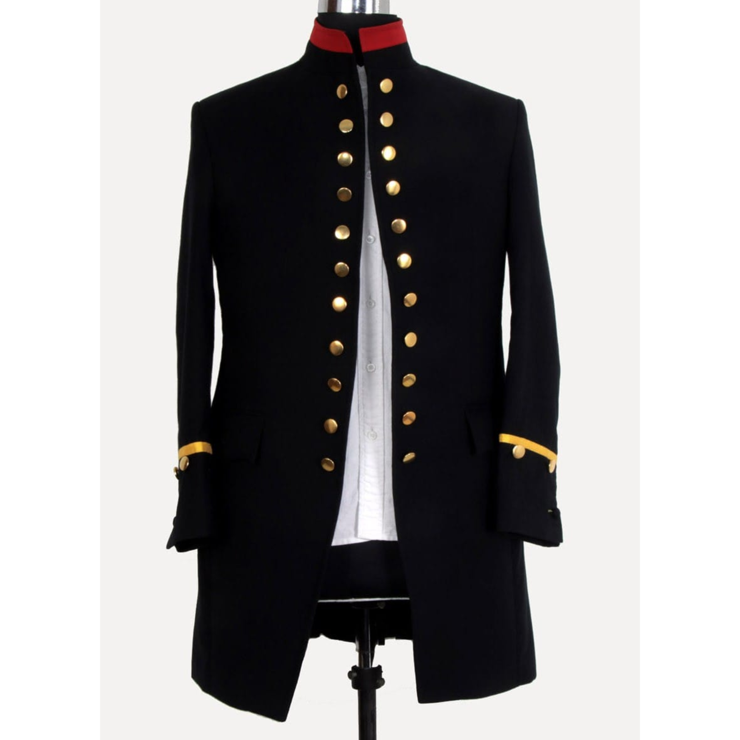 Men's Retro 1920s Vintage Military Jacket | Single-Breasted Officer Tunic