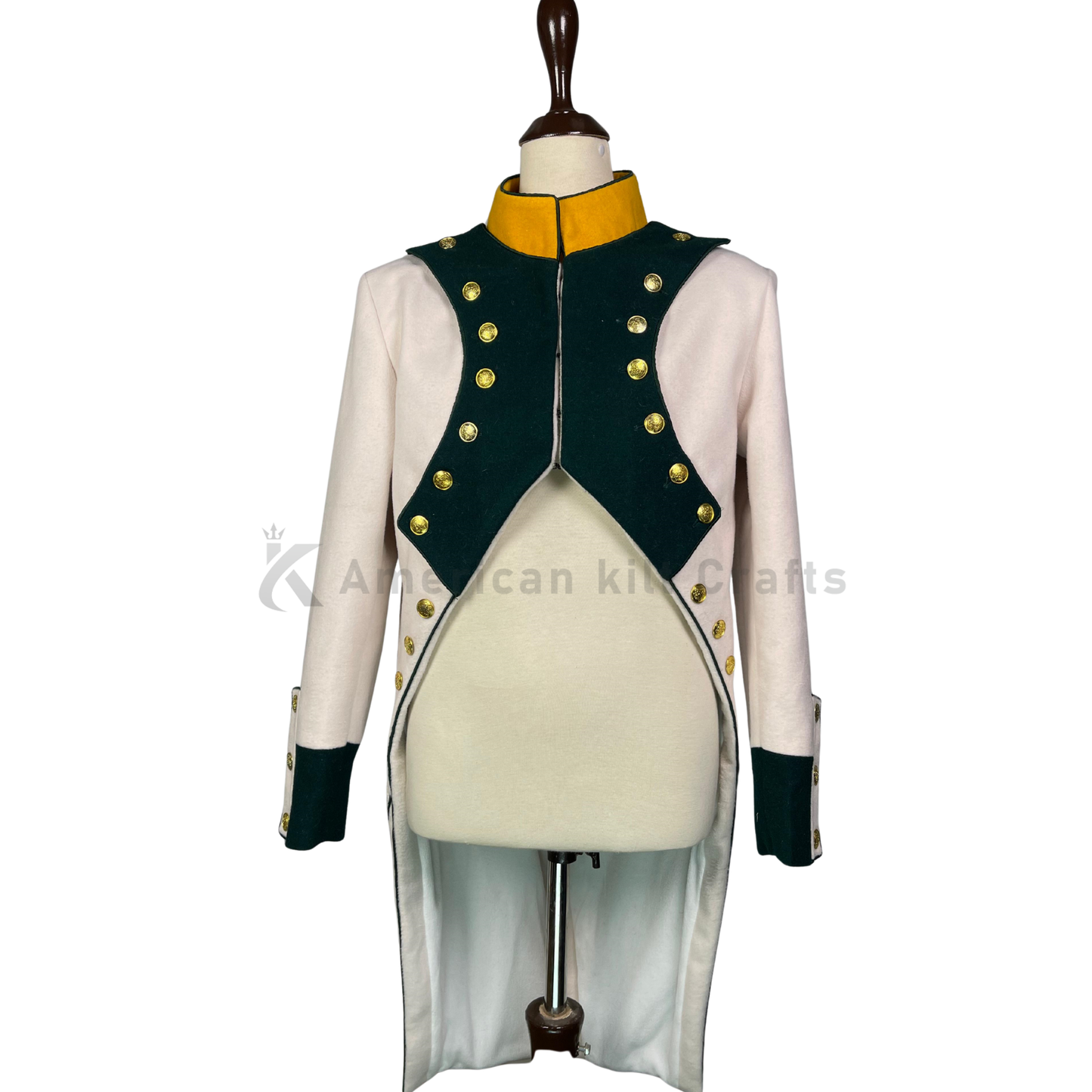 Napoleonic French Infantry Frock Coat — 1809–1813 Officer Tailcoat | Vintage Military Reenactment, Cosplay & Steampunk Jacket for Men