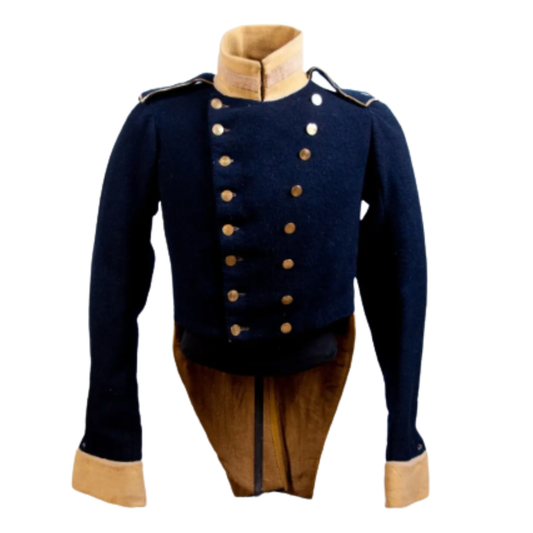 Men's Civil War Era Military Double-Breasted Wool Shell Jacket-historical officer jacket