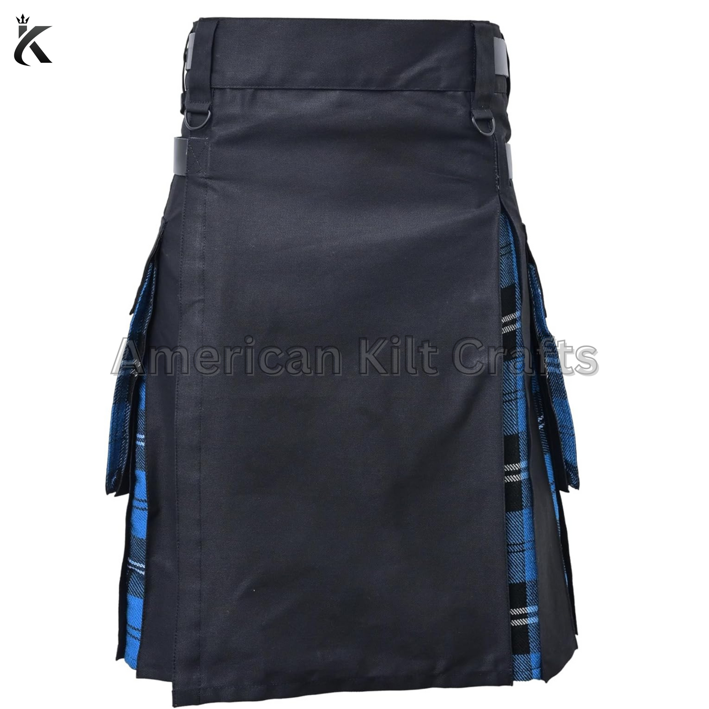 Custom Ramsey Blue Hybrid Kilt – Made for Comfort & Style