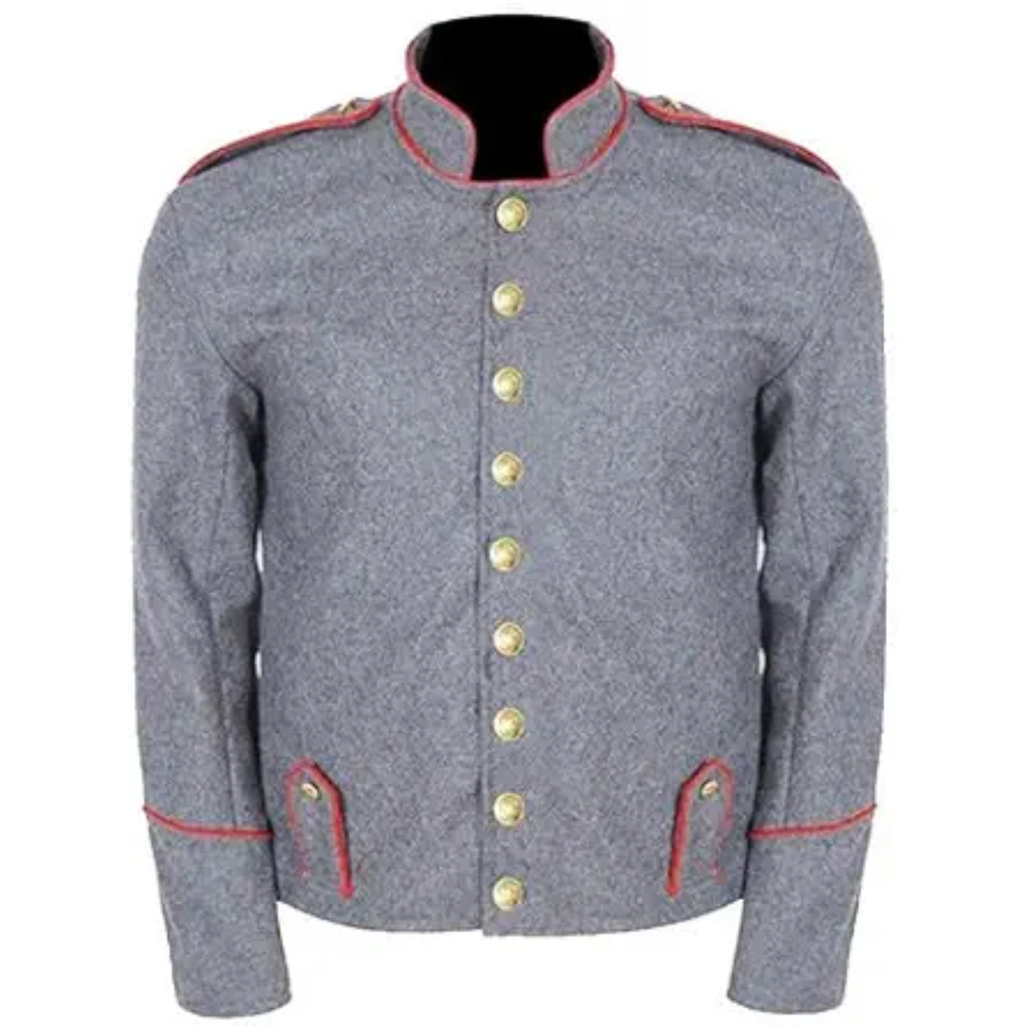 Men's Grey Civil War Shell Jacket Virginia & Richmond Depot Grey