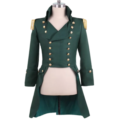 Men's Gothic Military Doublet | Retro Medieval Aristocrat Officer Jacket