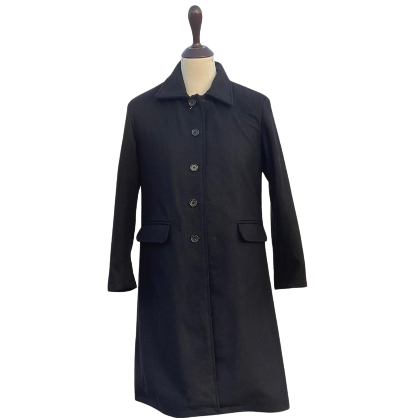 Men’s Black Wool Inverness Cape Coat – Victorian Sherlock Holmes Cloak | Long Victorian Christmas Coat