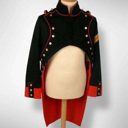 Men’s Black Reproduction French Cavalry Napoleonic Uniform Coat