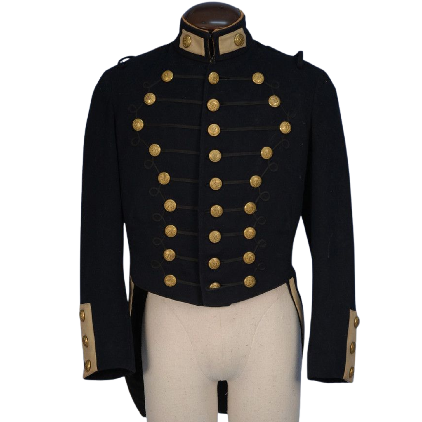 Men's 71st New York National Guard Military Coatee – Black Wool Historical Uniform Jacket