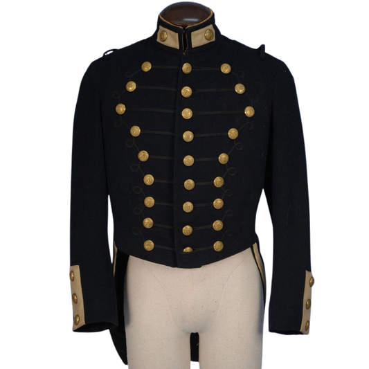 Men's 71st New York National Guard Military Coatee – Black Wool Historical Uniform Jacket
